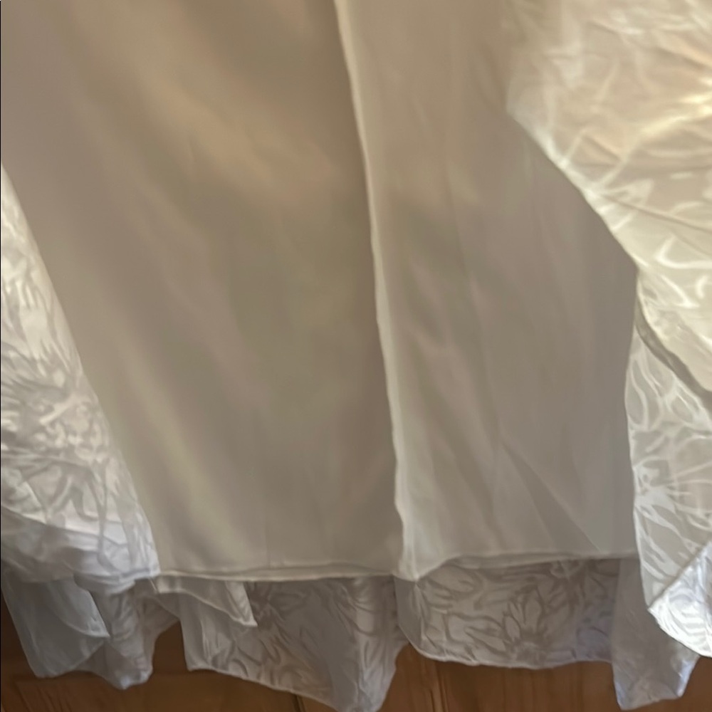 White Stag White A-Line Midi Skirt with Asymmetrical Style-Flaw - Picture 6 of 11